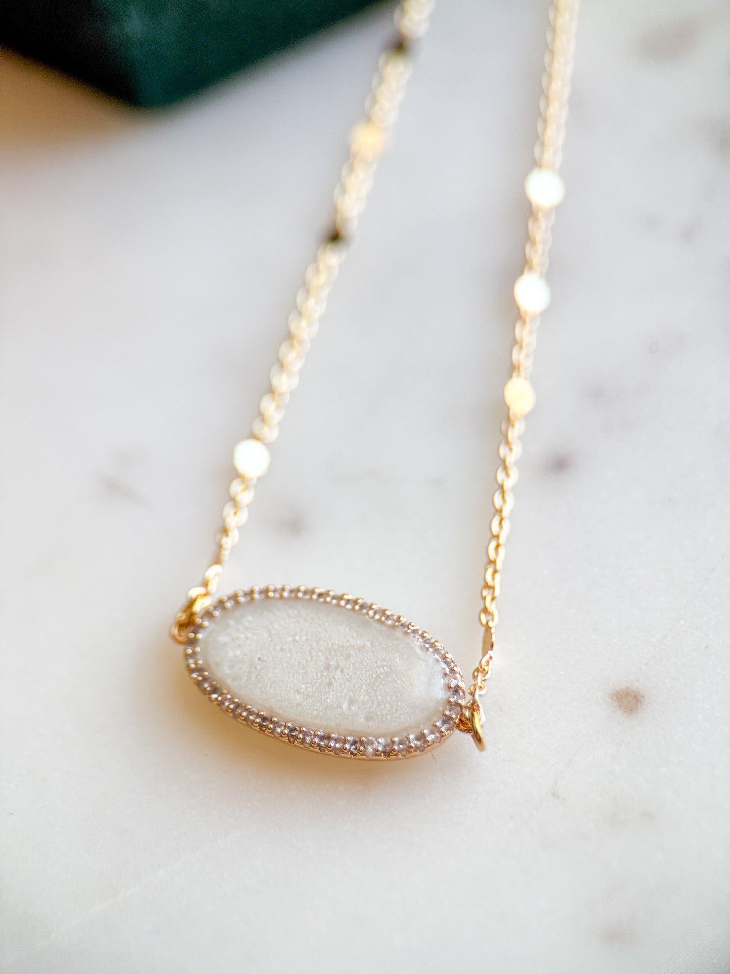 14K Gold Covered Brass 12x26mm Oval Necklace Pendants