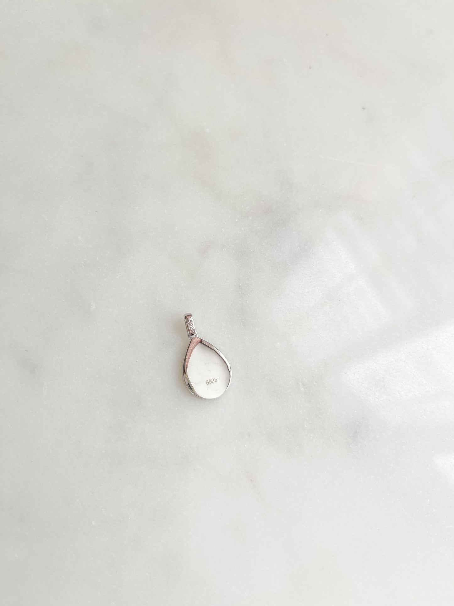 925 Sterling Tear Drop Necklace Pendant