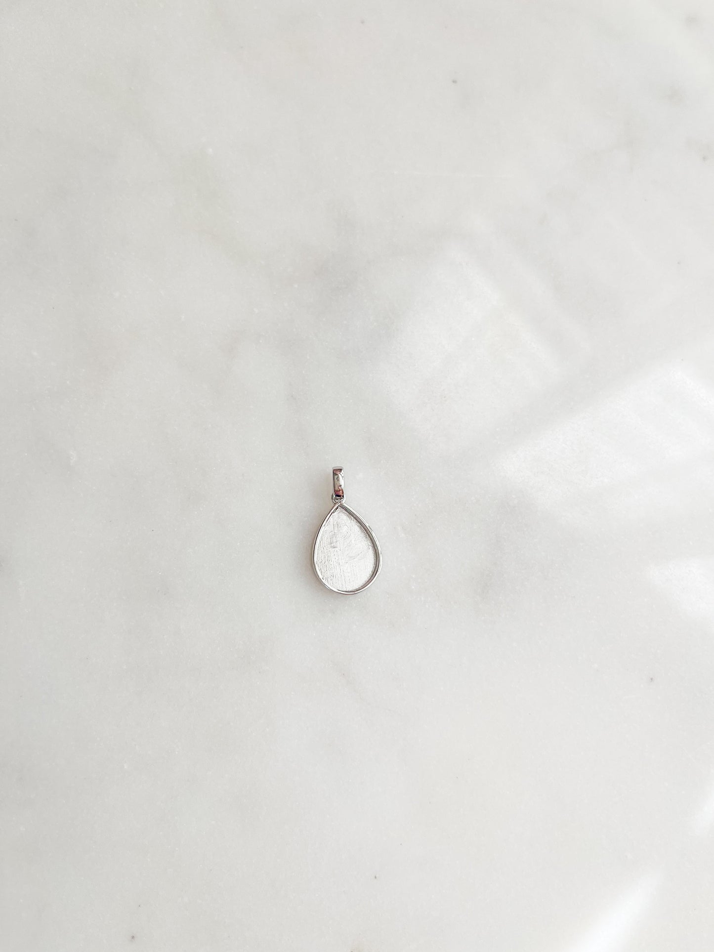 925 Sterling Tear Drop Necklace Pendant