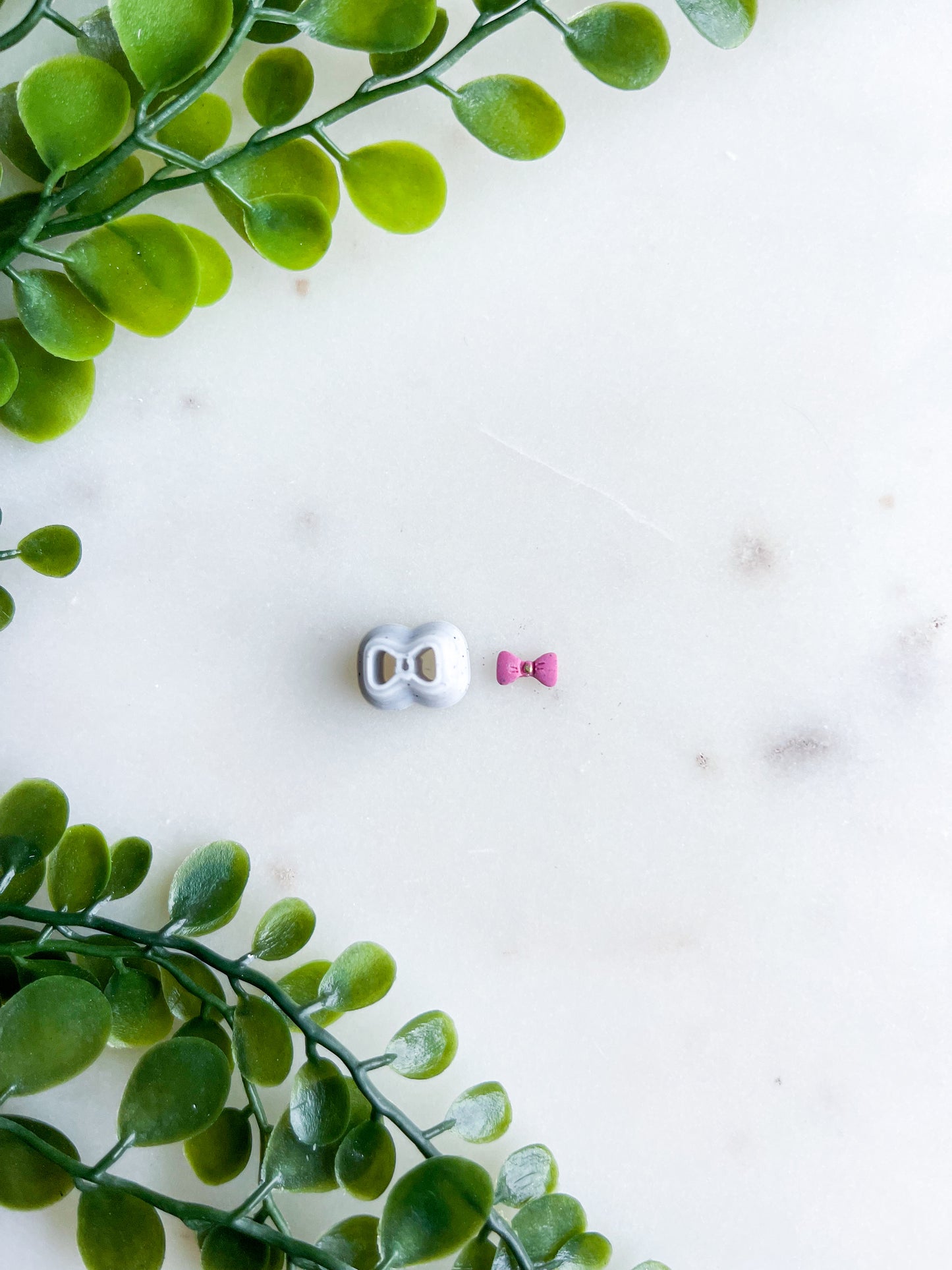 Micro Mushroom, Bow, and Butterfly