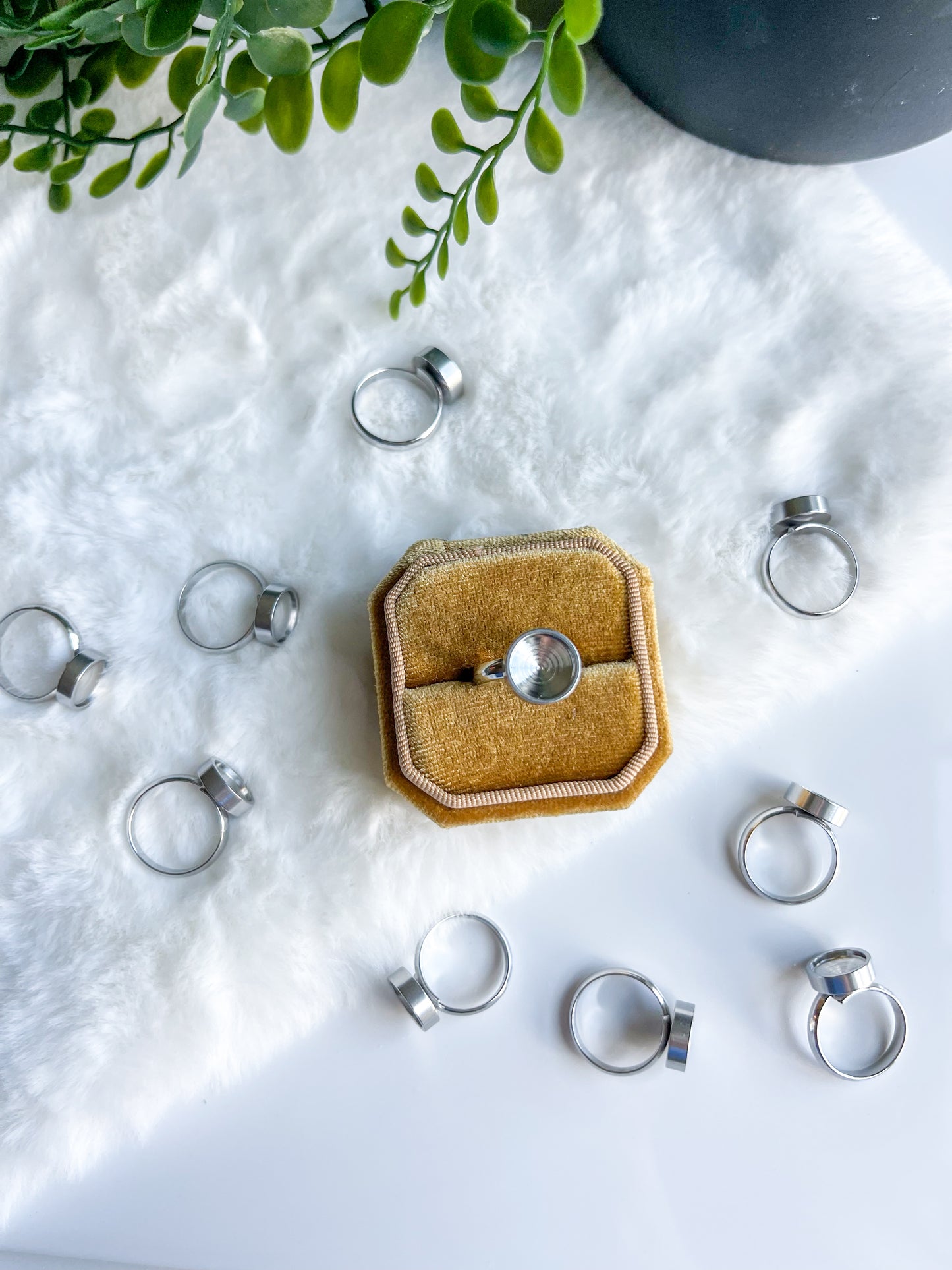 Stainless Steel Round Deep 10mm Ring