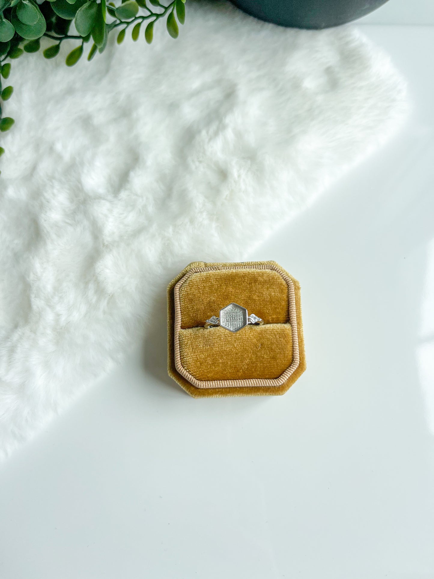 925 Sterling 8mm Hexagon Ring