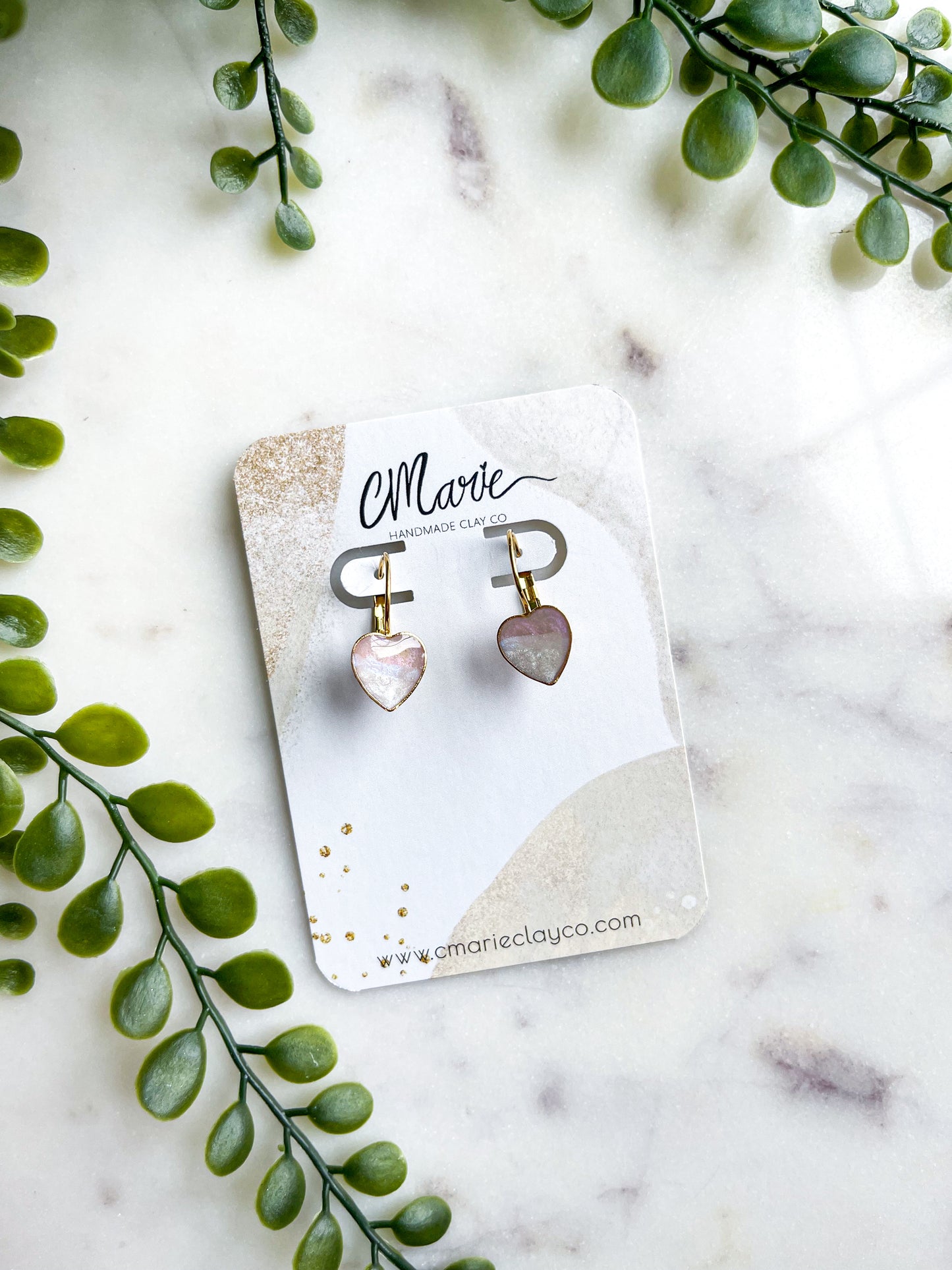 Stainless Steel Leverback 10mm Heart Gold Earrings