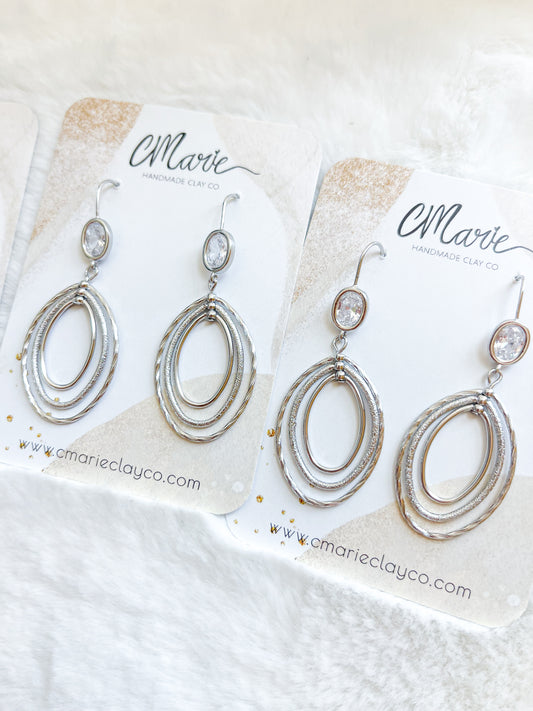 Silver Spinning Dream Earring