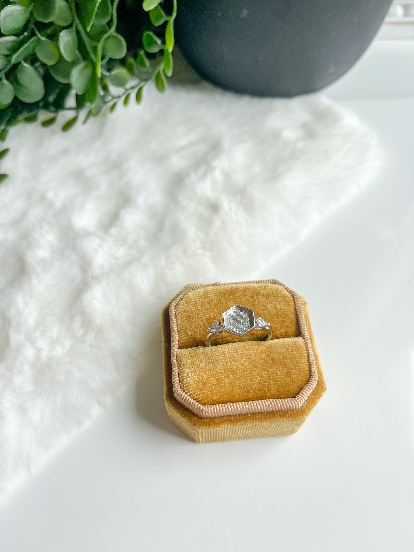 925 Sterling 8mm Hexagon Ring