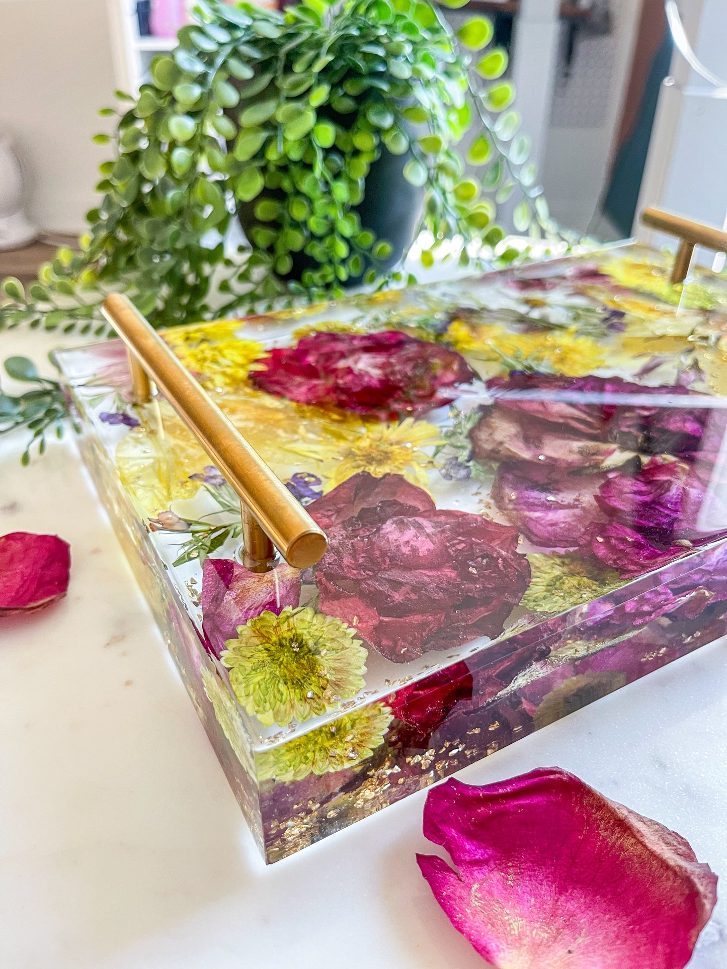 Large Resin Memorial Flower Tray