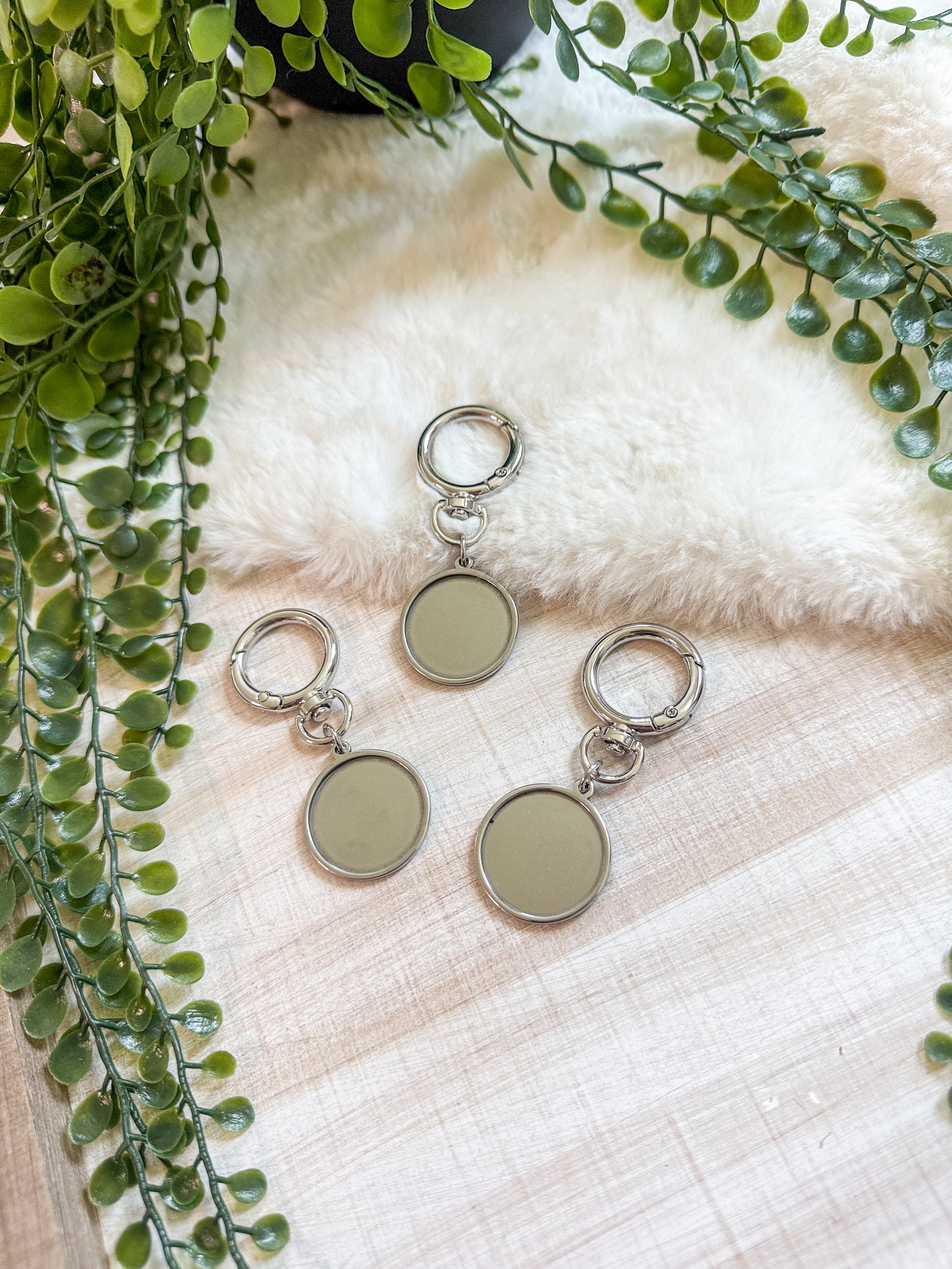 Stainless Steel 25mm Keychain