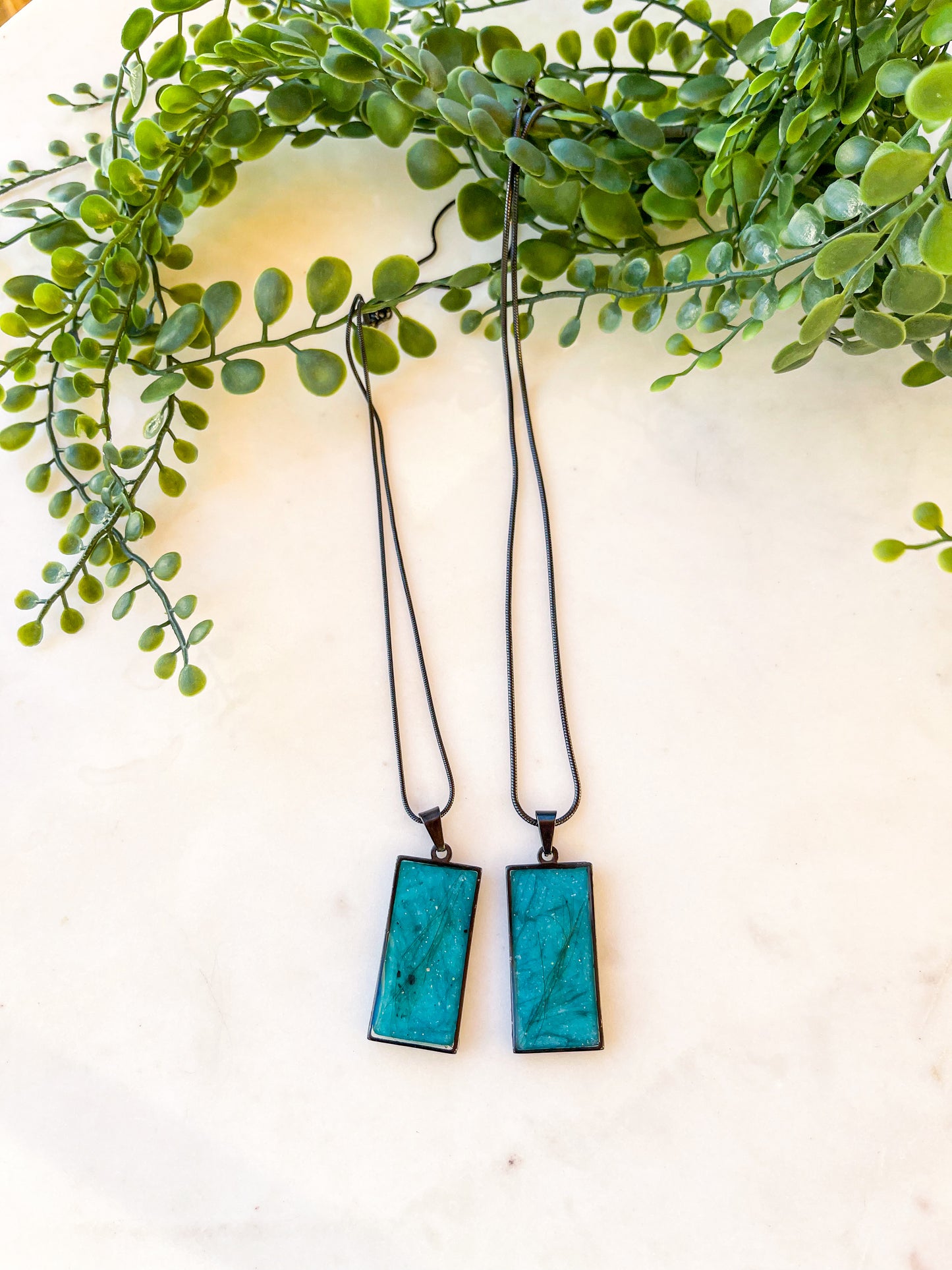 Necklace Bar Blank Black