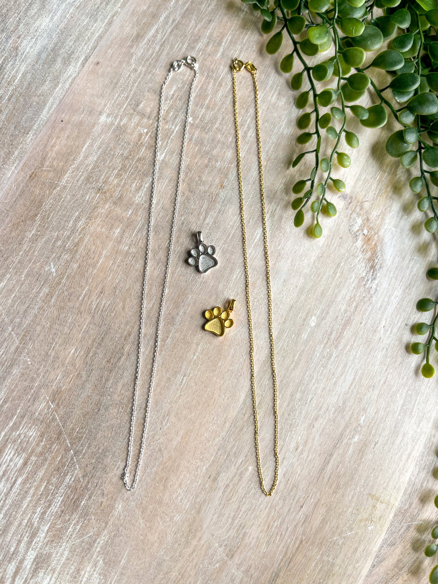 925 Sterling Paw Print Charm 13mm