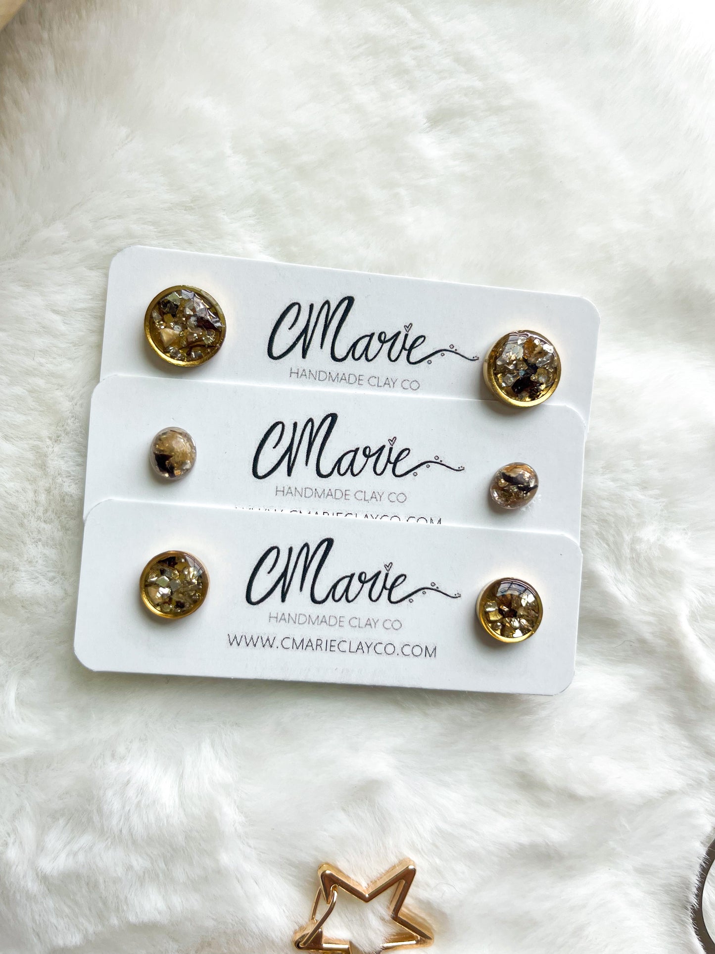 Stainless Steel Round Earrings