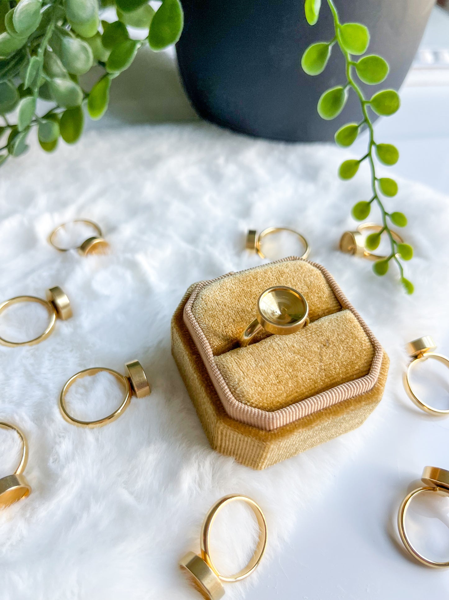Stainless Steel Round Deep 10mm Ring