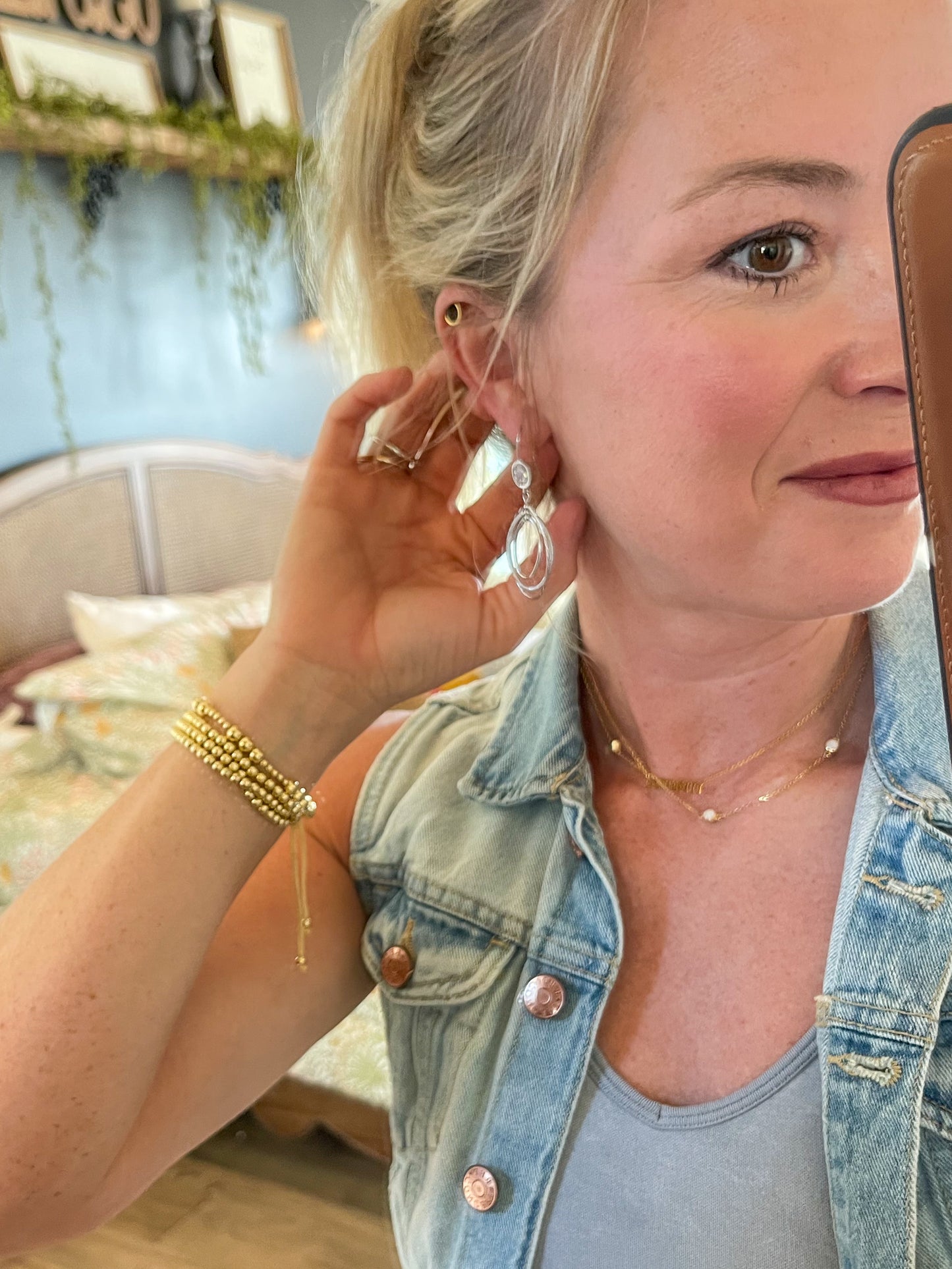 Silver Spinning Dream Earring