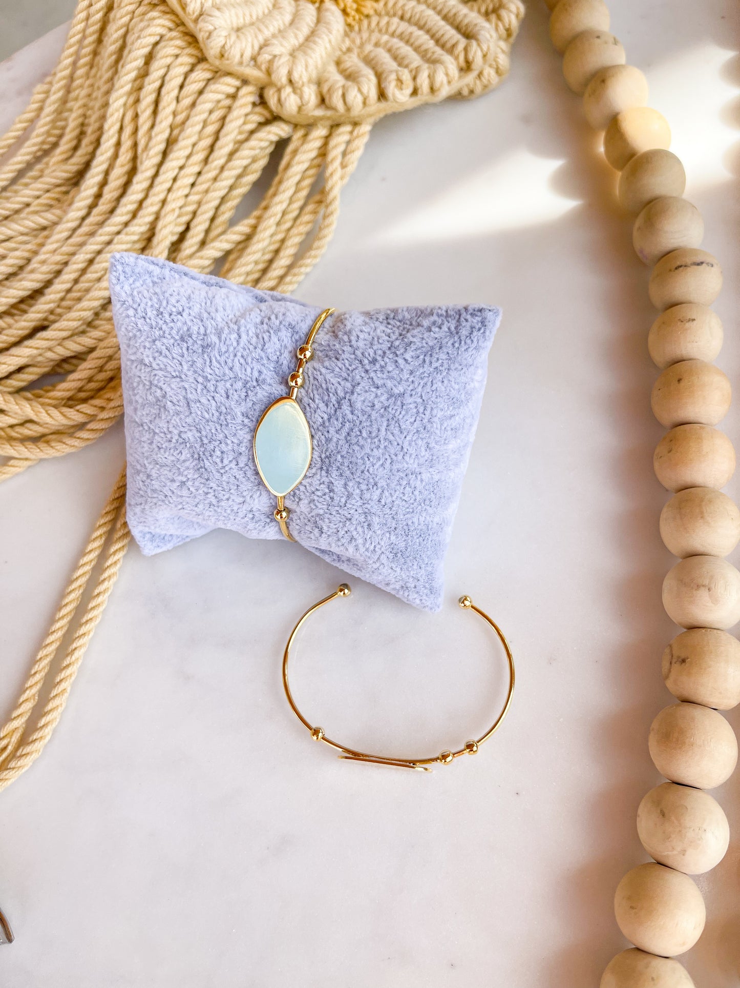 Cuff Bracelet with Stone Accent