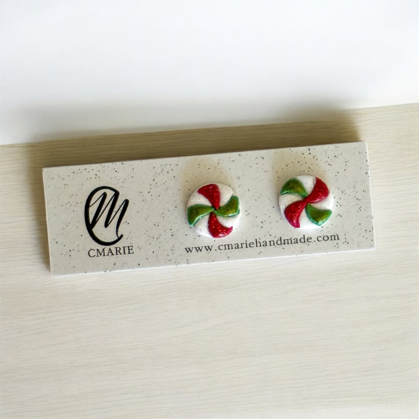 Green/Red Peppermint Studs