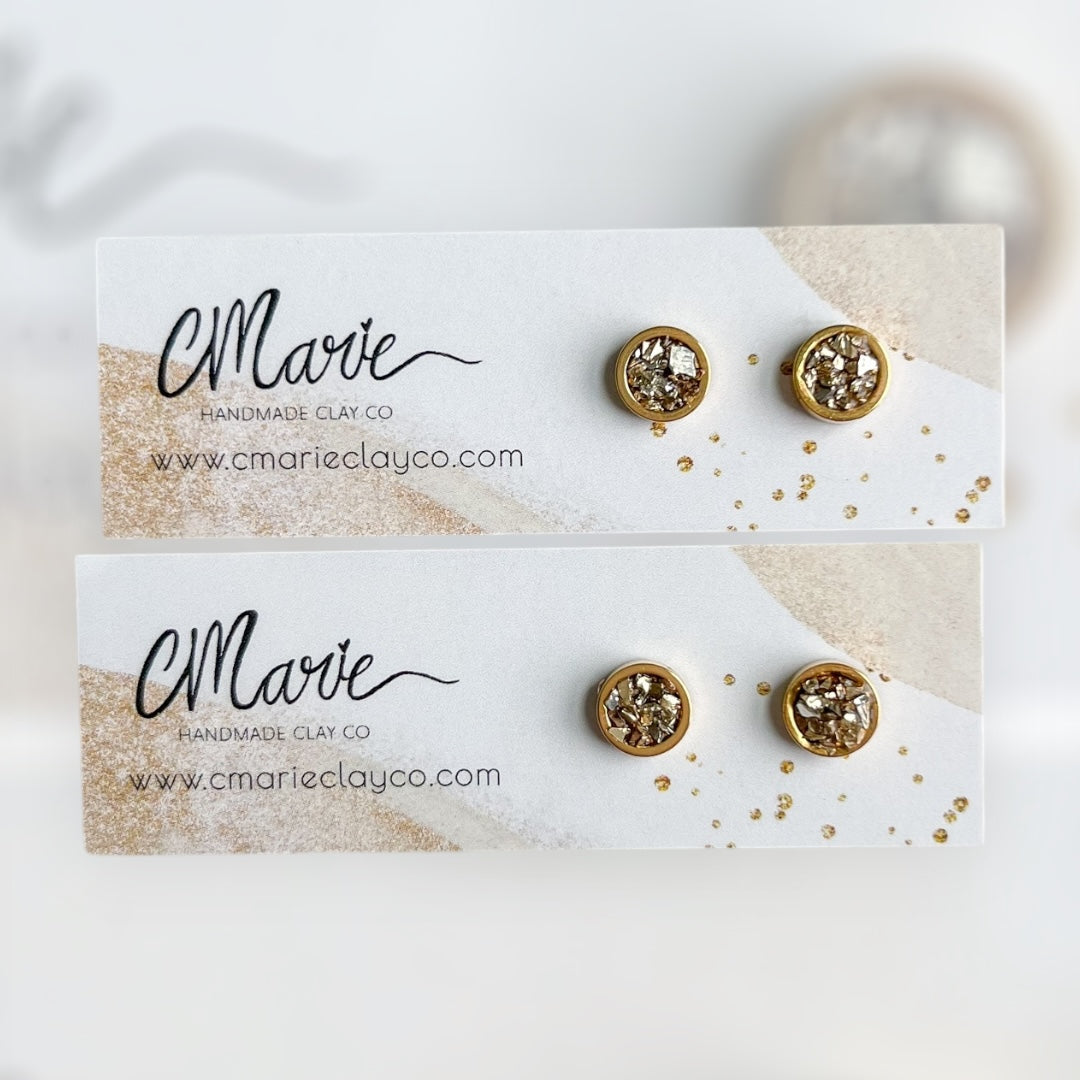 Stainless Steel Round Earrings