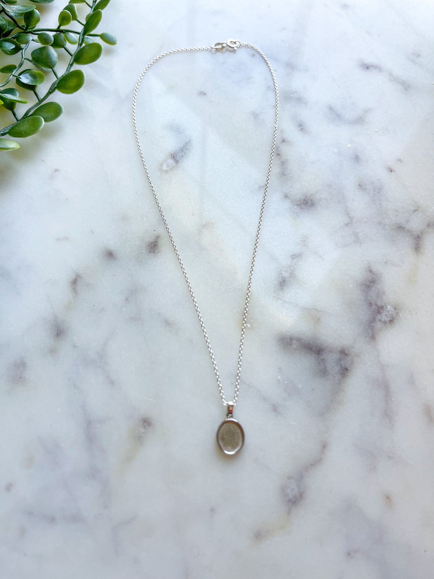 925 Sterling 8x10mm Oval Necklace/Pendant