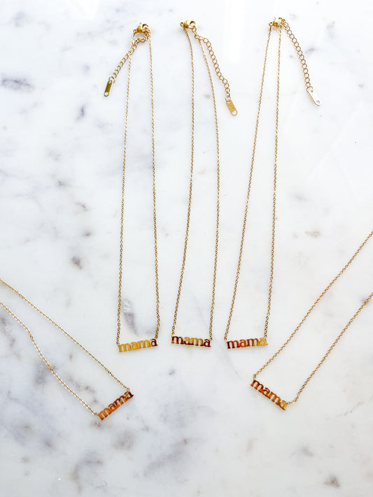 Mama Stainless Steel Necklace