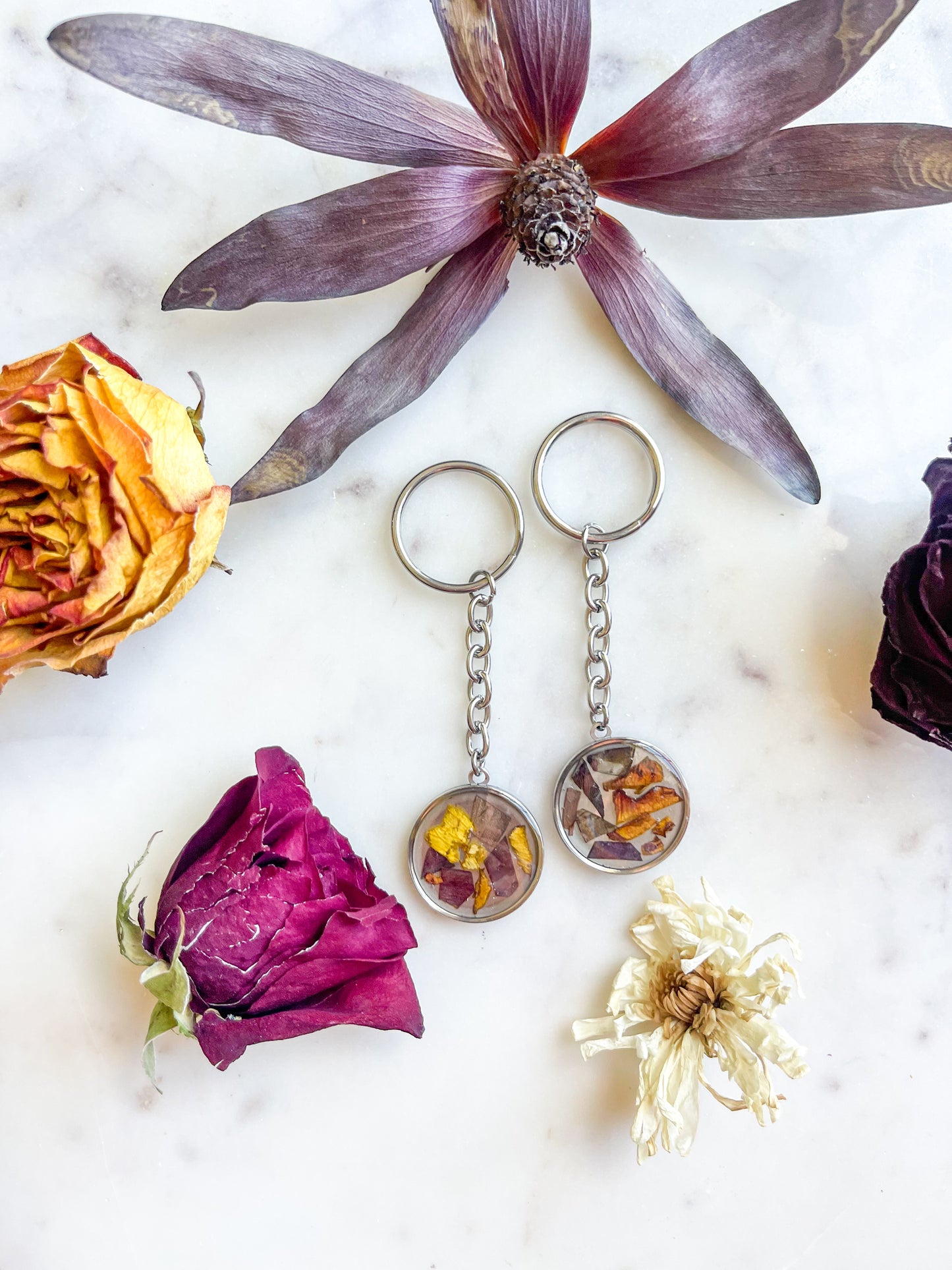 Stainless Steel Double Sided 25mm Keychain