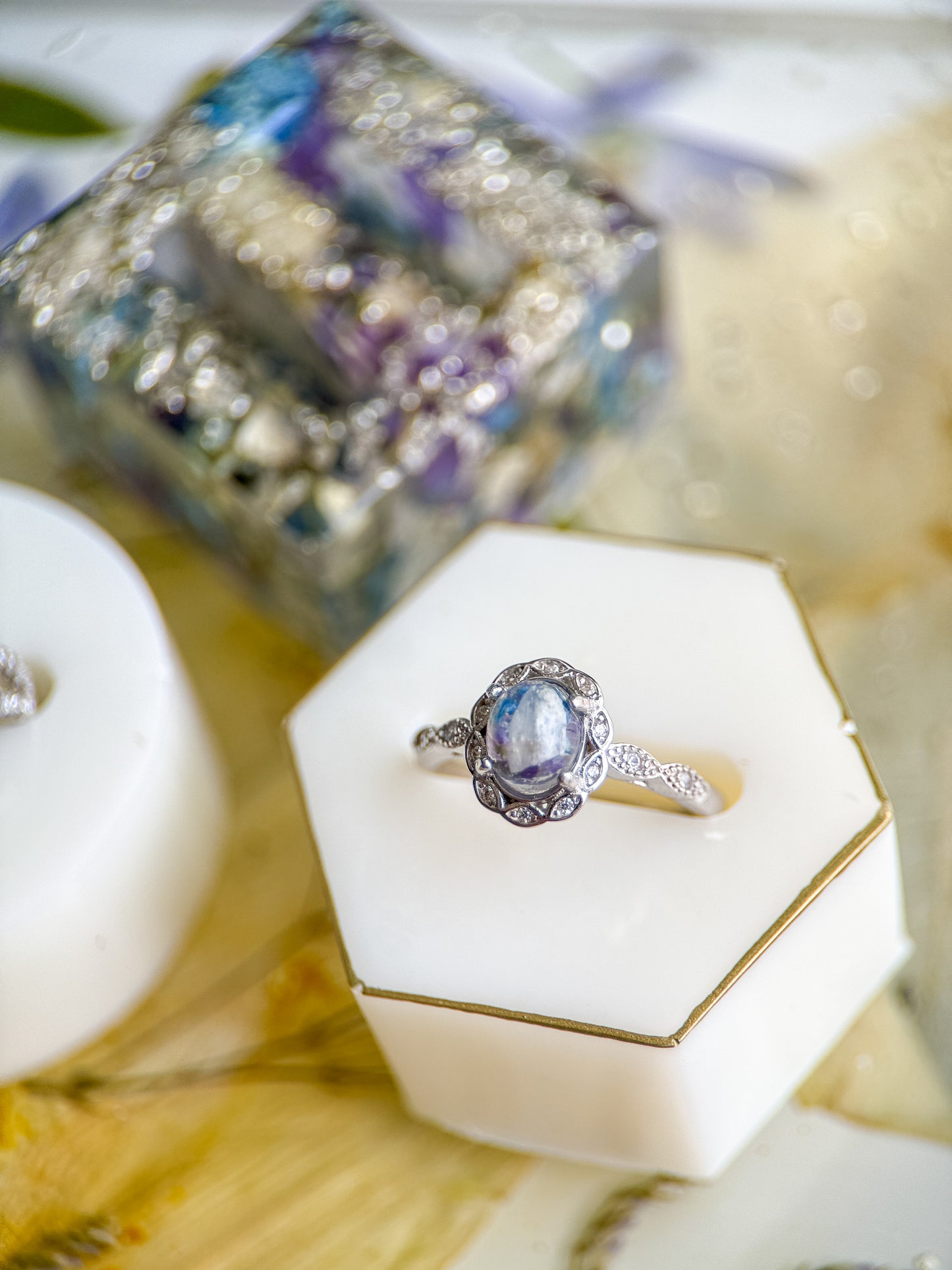 925 Sterling 6x8mm Oval Detailed Ring
