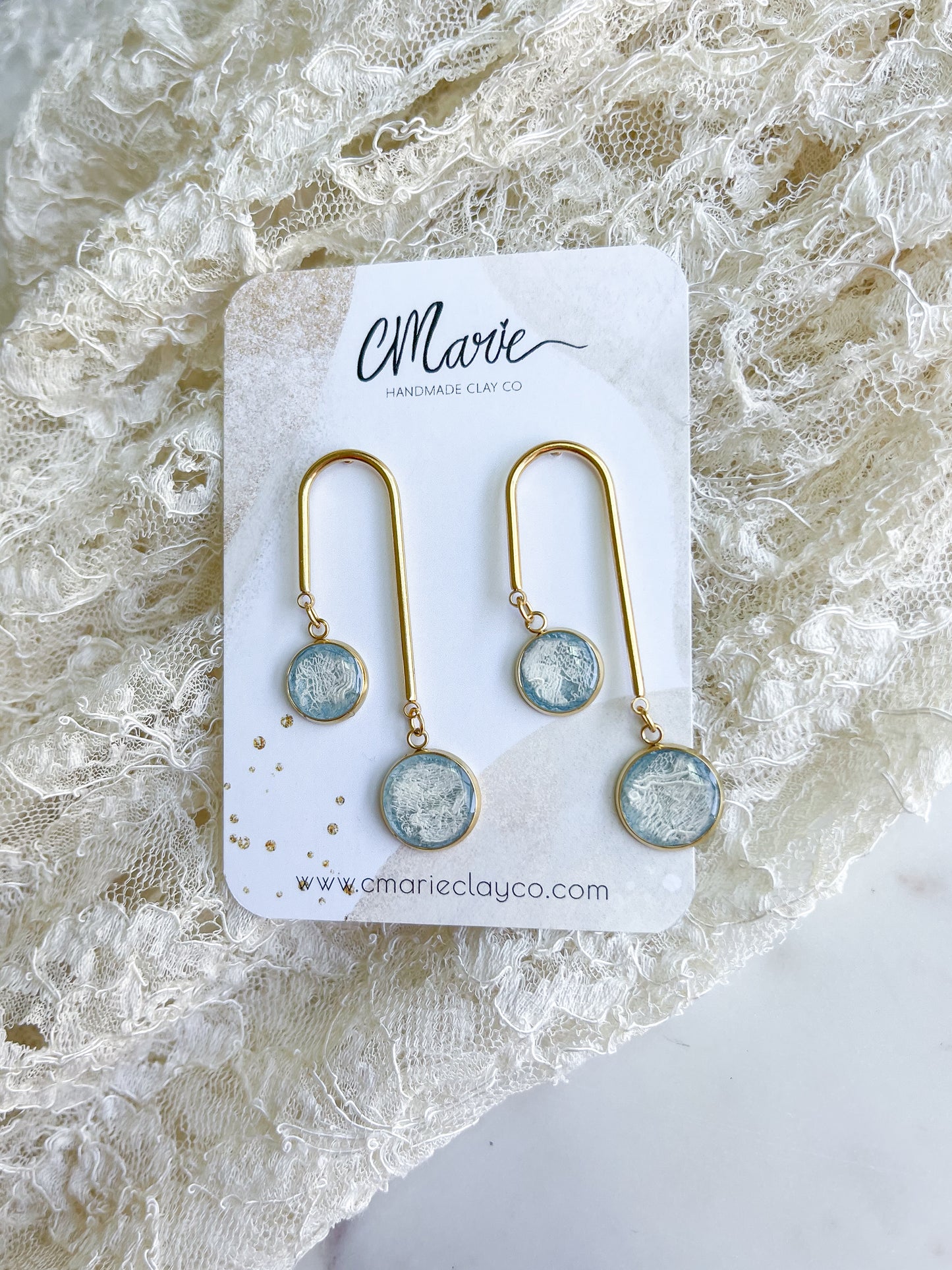 Gold Dangle Stainless Steel Earring