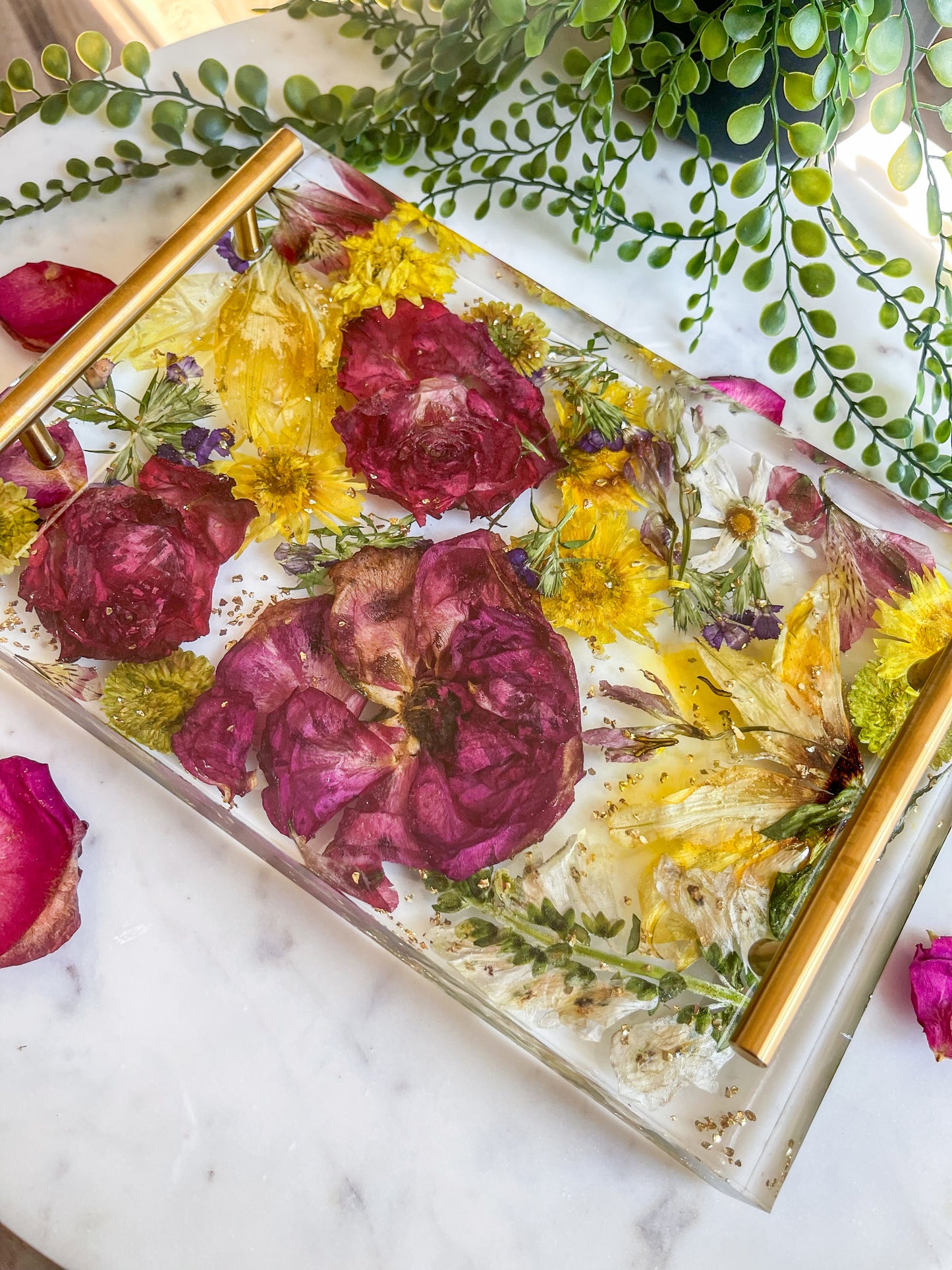 Large Resin Memorial Flower Tray