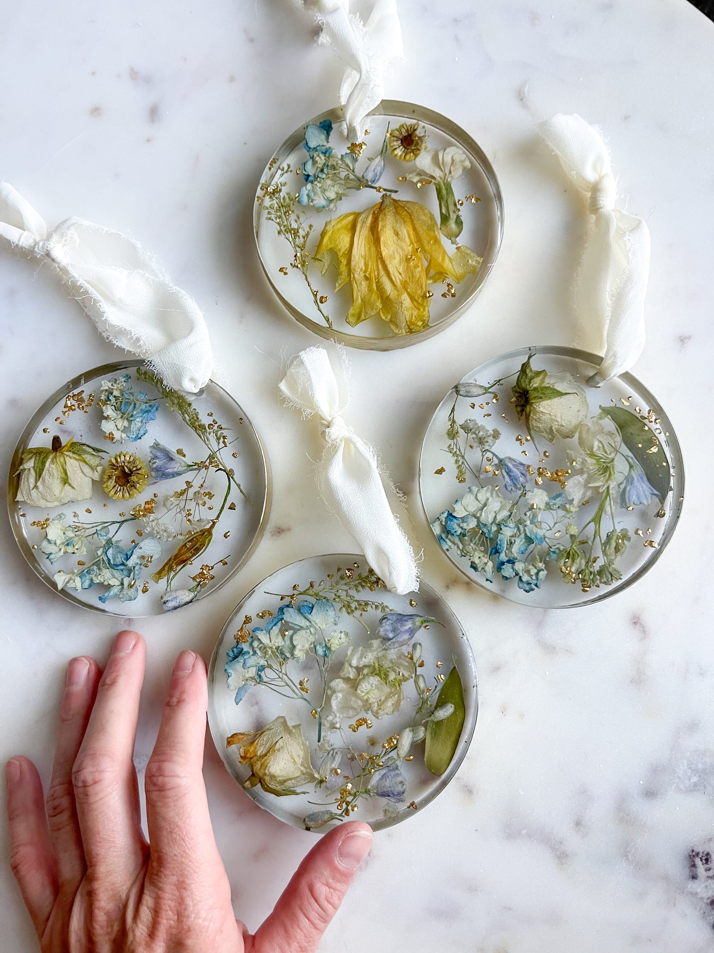 Round Resin Ornament
