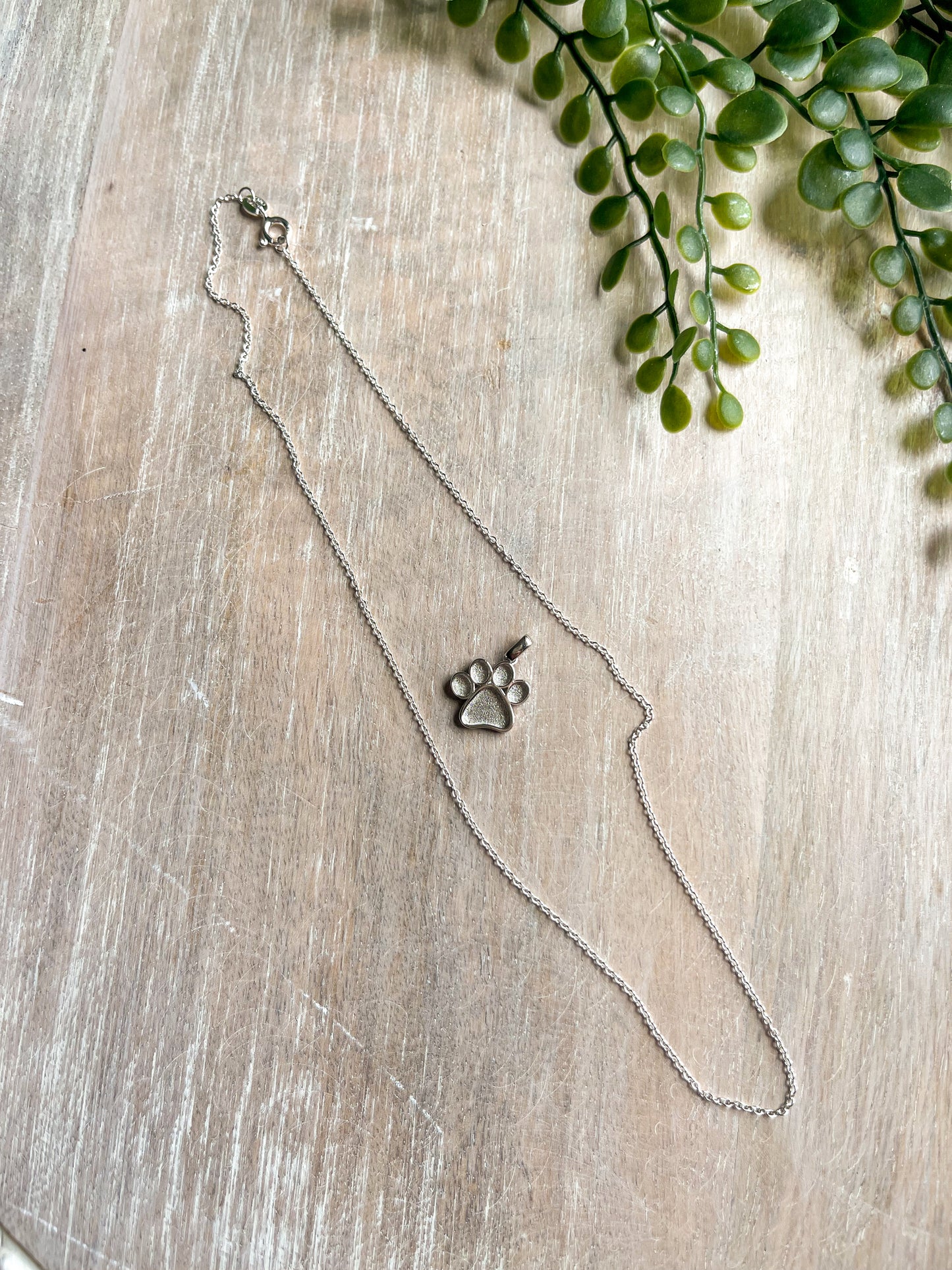 925 Sterling Paw Print Charm 13mm