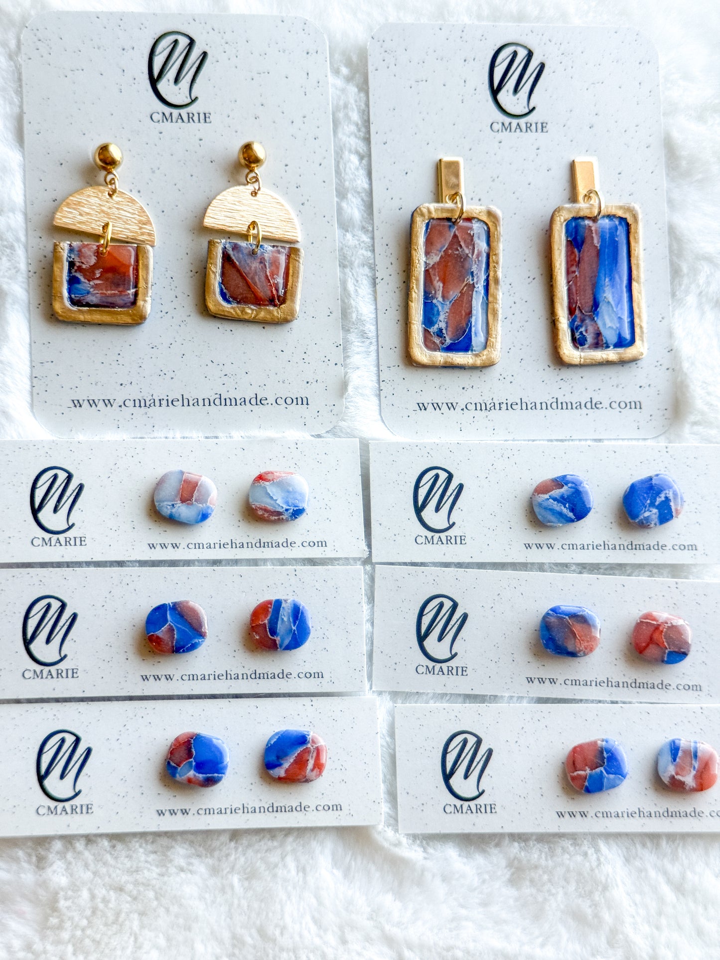 Orange & Blue Marble