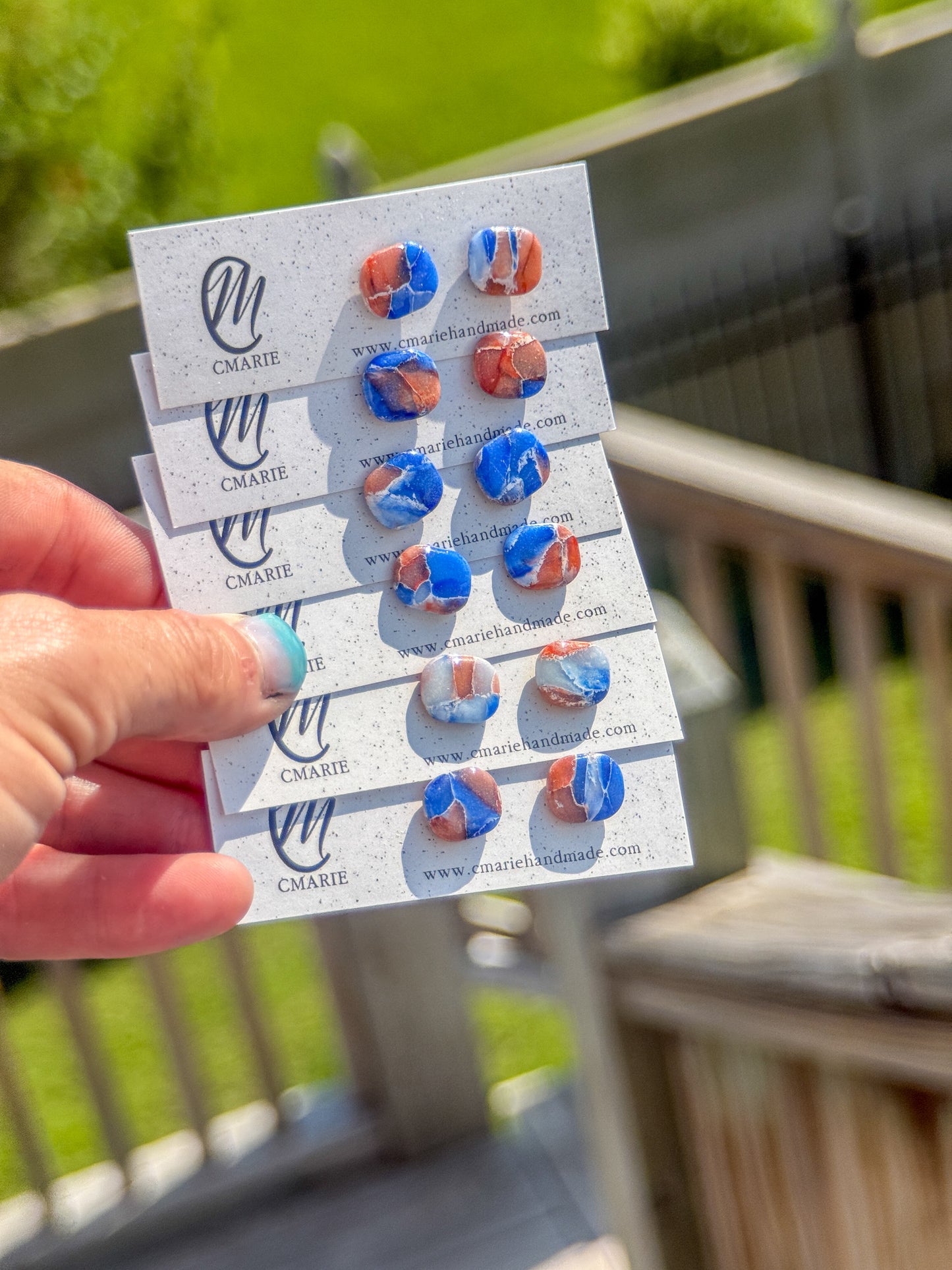 Orange & Blue Marble