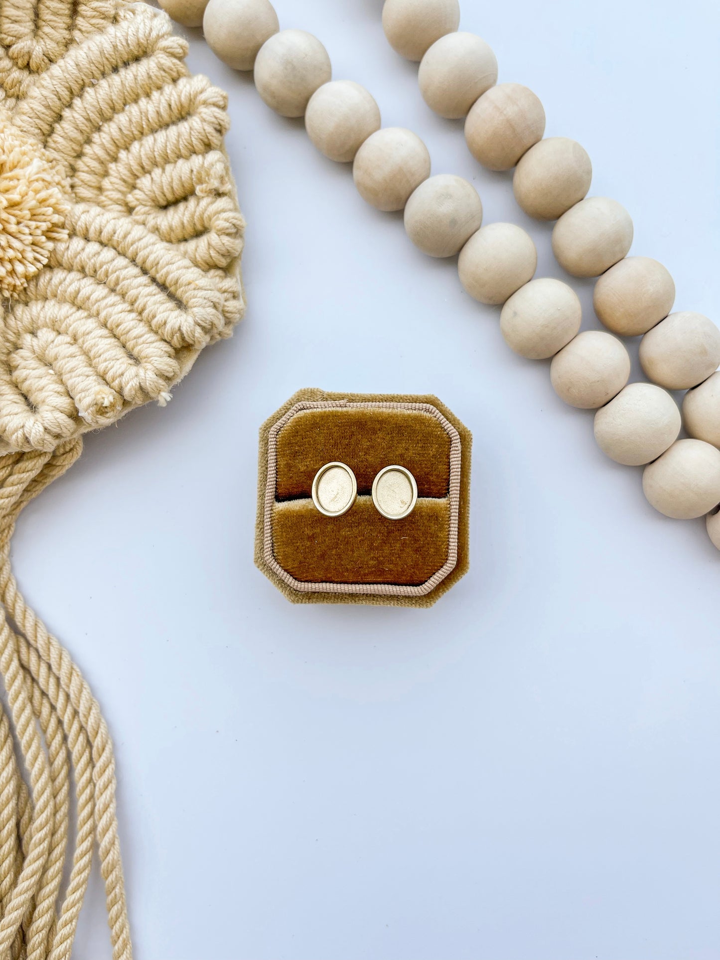 Stainless Steel Oval Earrings