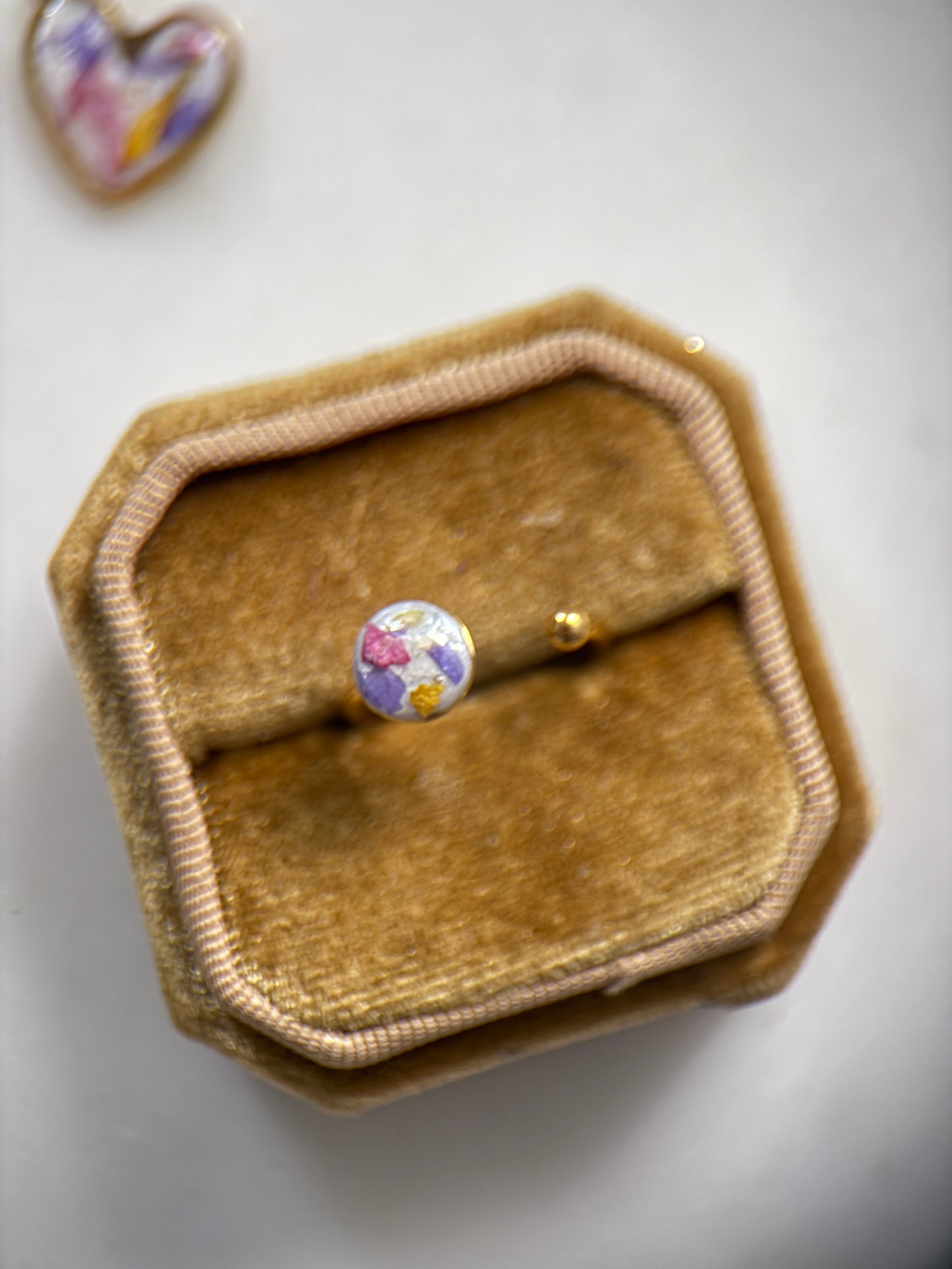 Stainless Steel 8mm Stone Pad Ring