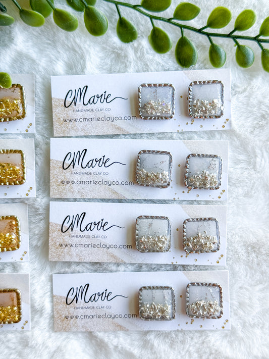 Silver Rush Stud Earrings