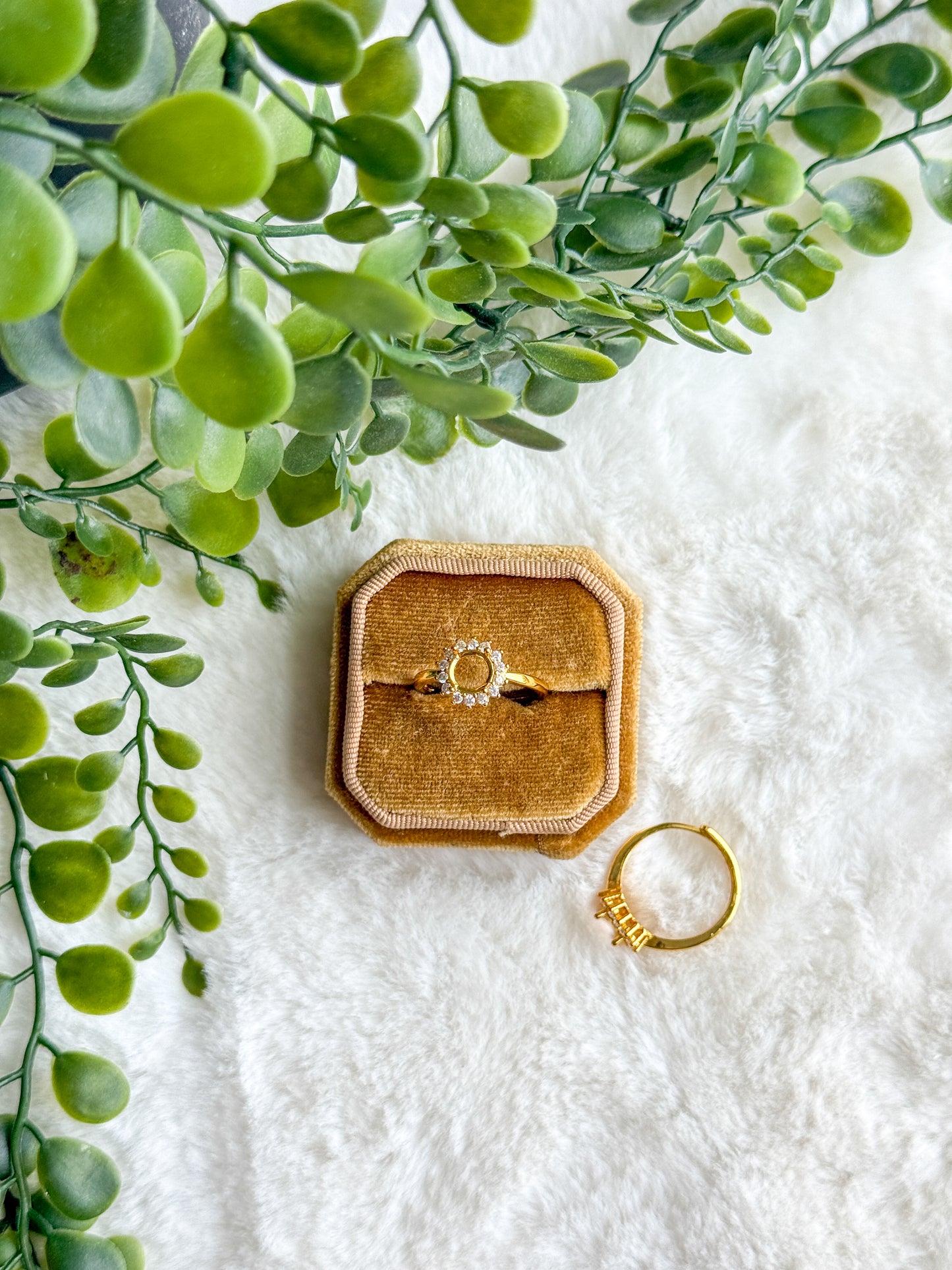 925 Sterling 7mm Round Halo Ring CZ Accent