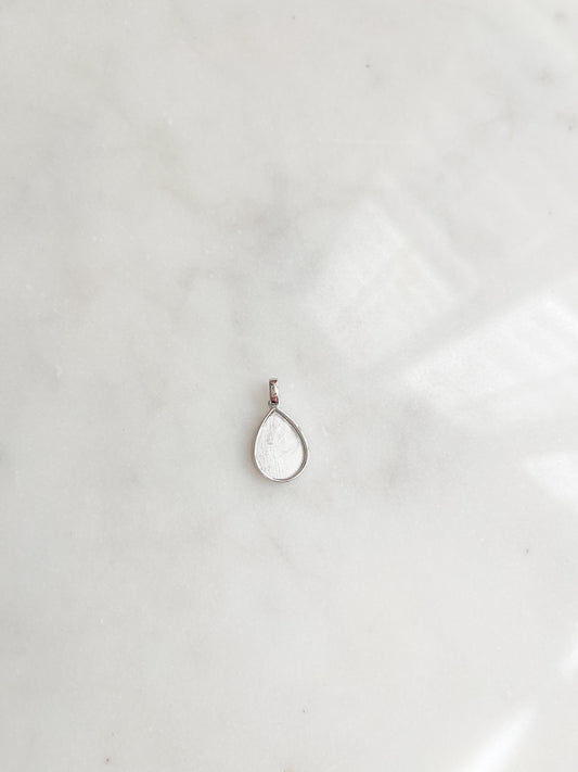 925 Sterling Tear Drop Necklace Pendant