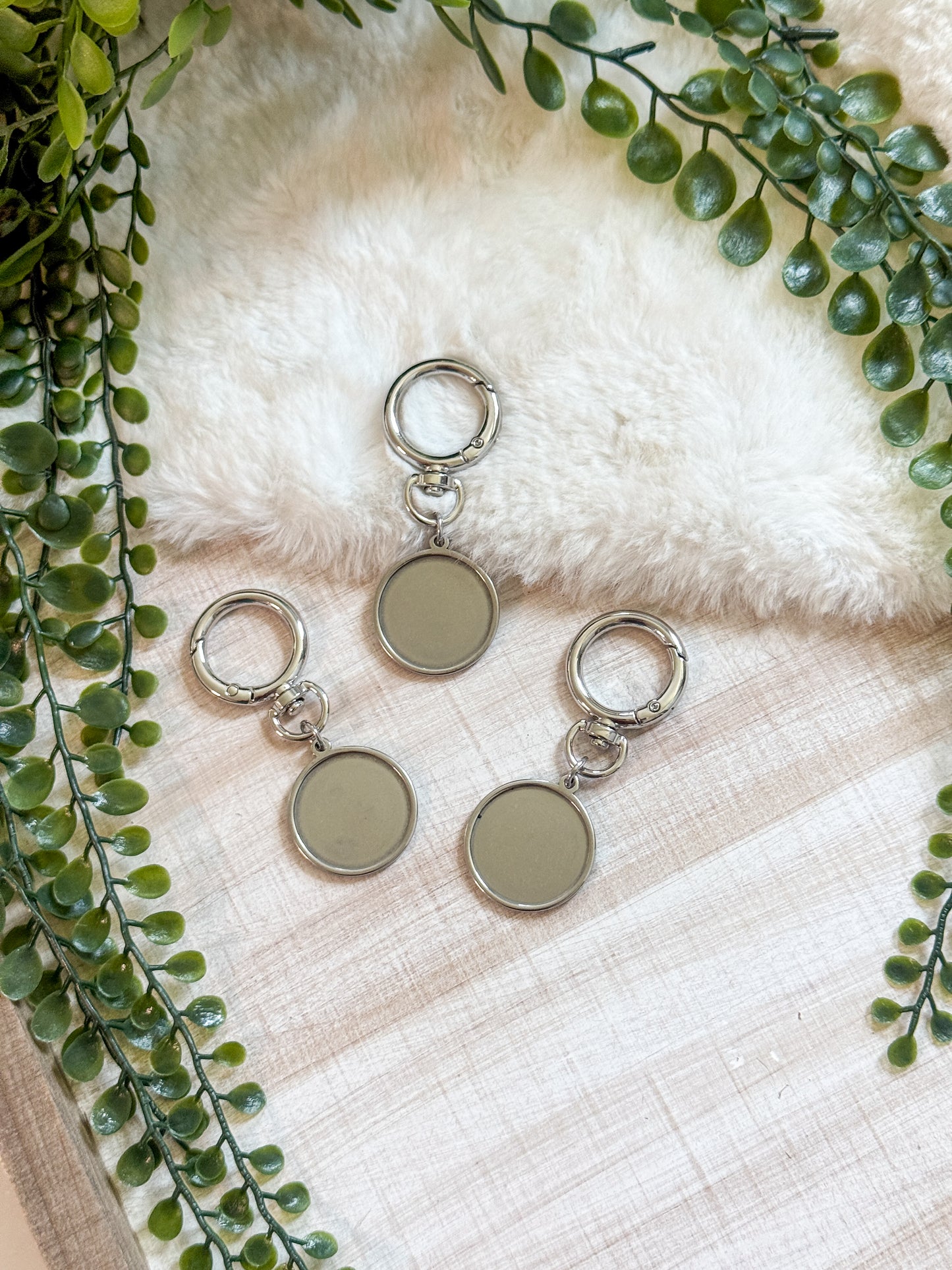 Stainless Steel 25mm Keychain