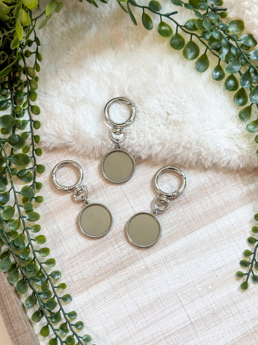 Stainless Steel 25mm Keychain