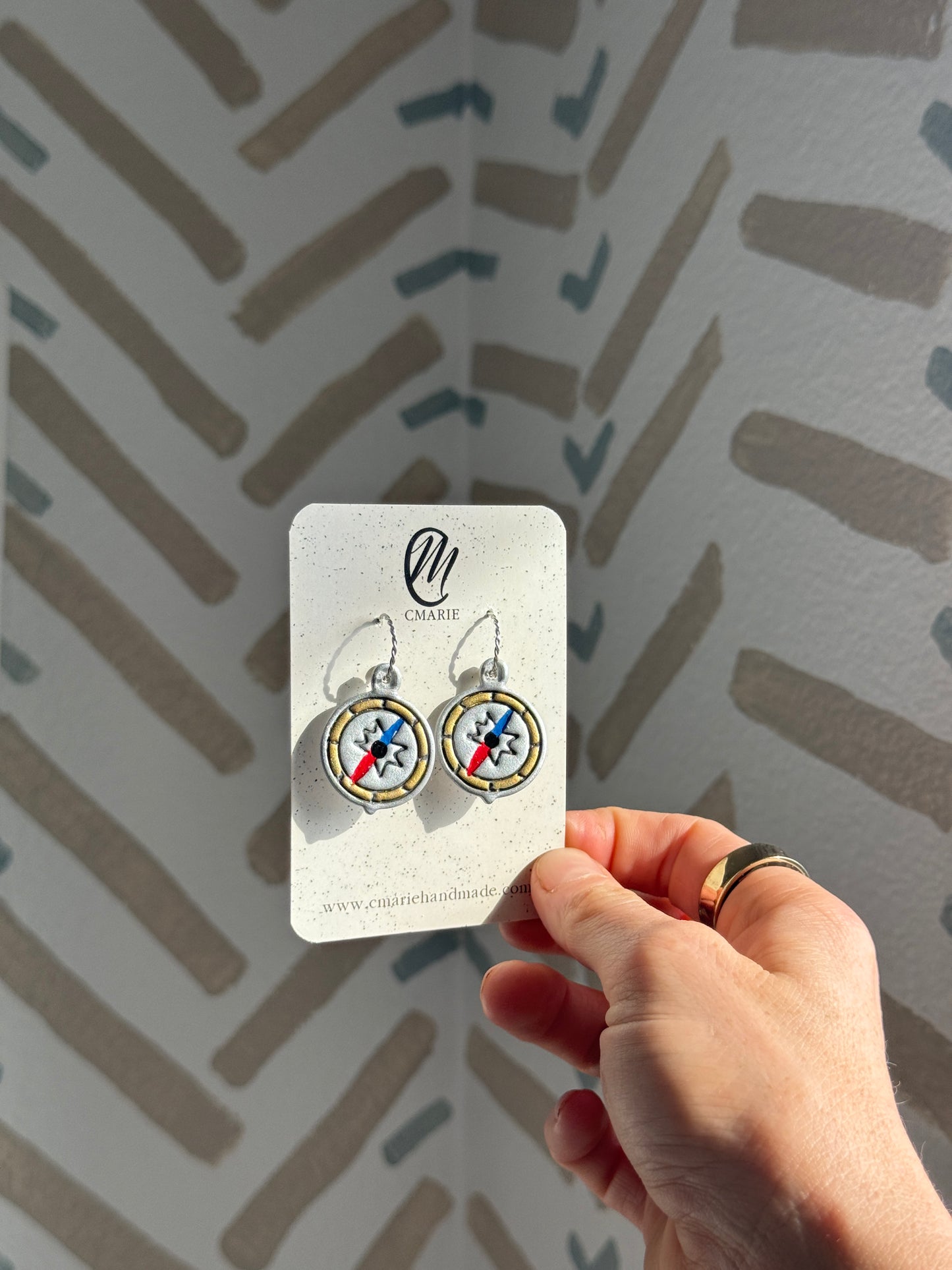 Compass Earring
