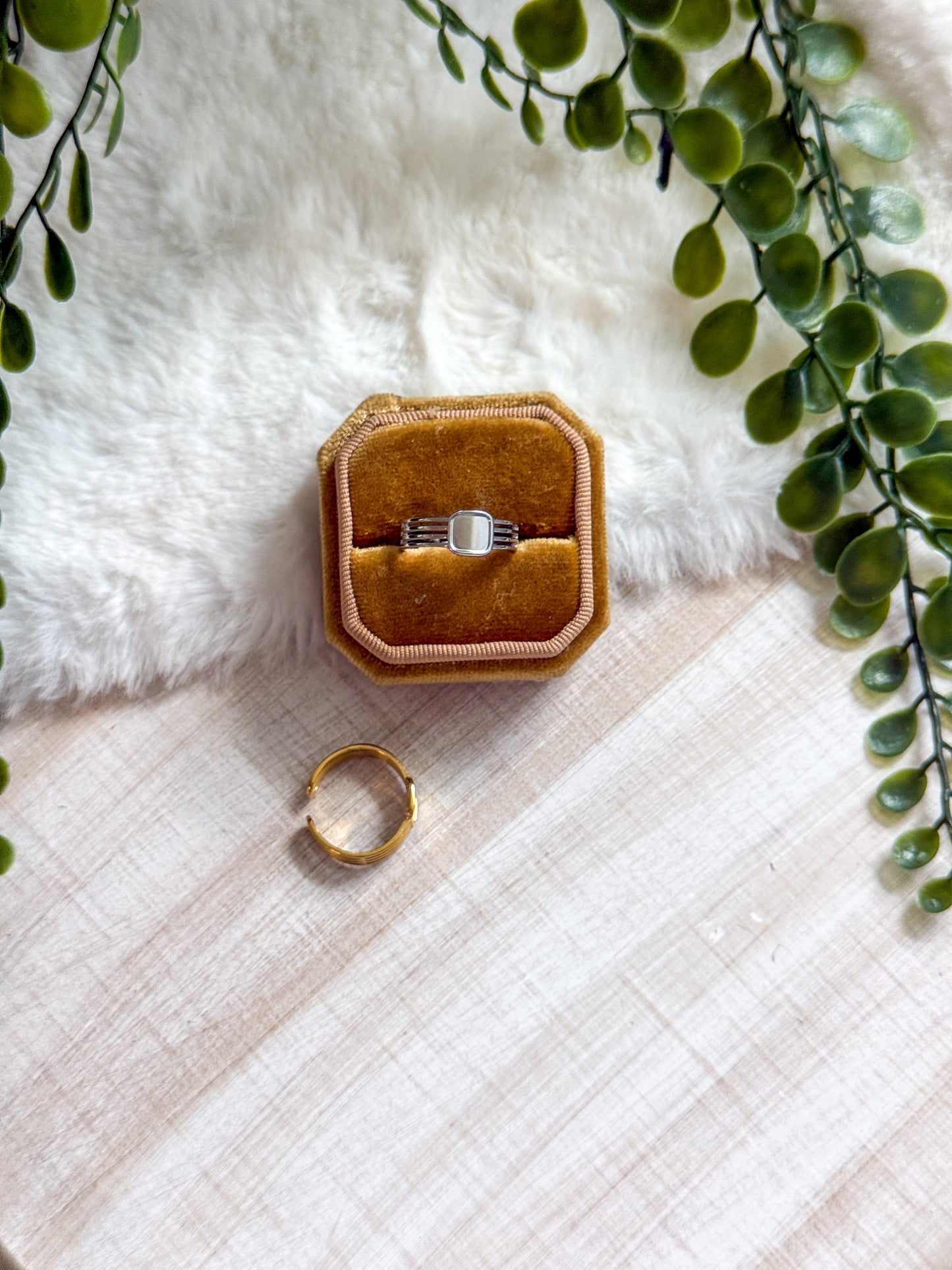 6mm Square Stainless Steel Adjustable Ring