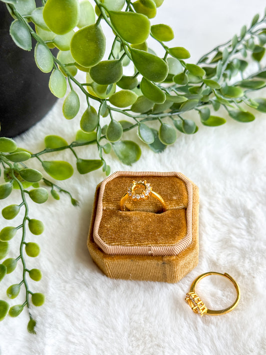 925 Sterling 7mm Round Halo Ring CZ Accent