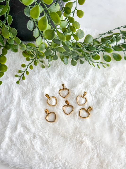 Stainless Steel 14mm Heart Charm