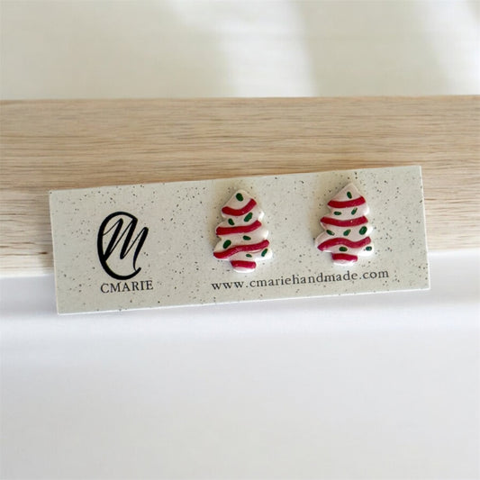 Christmas Tree Cake Studs