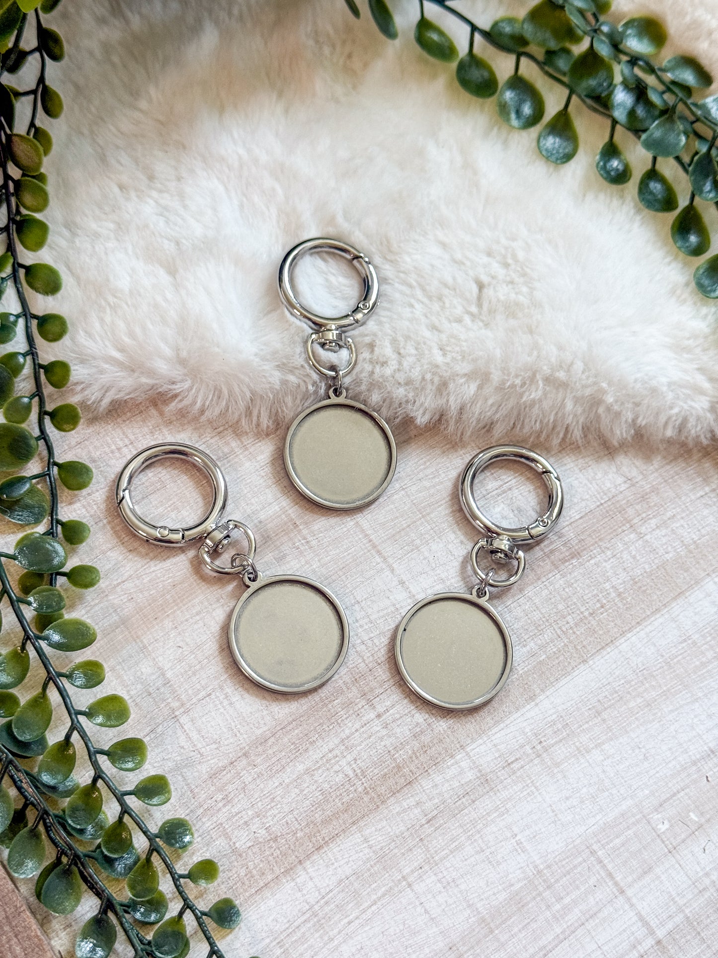 Stainless Steel 25mm Keychain