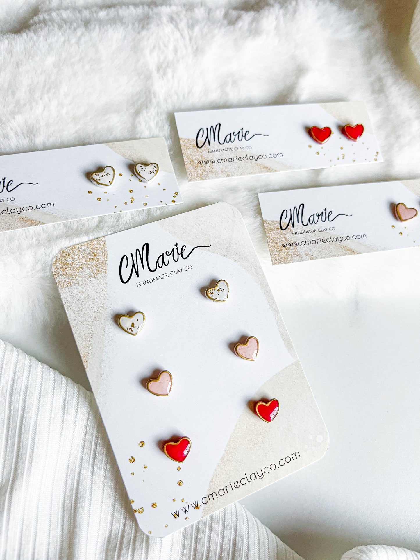 Micro Heart Earring Studs