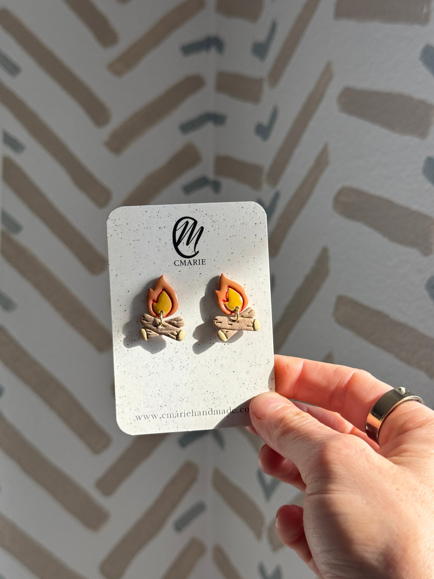 Camp Fire Earring