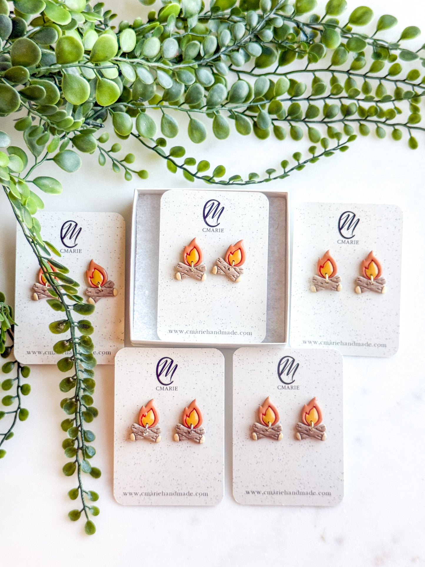 Camp Fire Earring