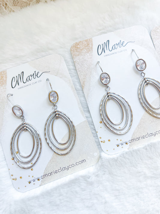 Silver Spinning Dream Earring