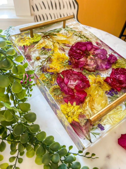 Large Resin Memorial Flower Tray