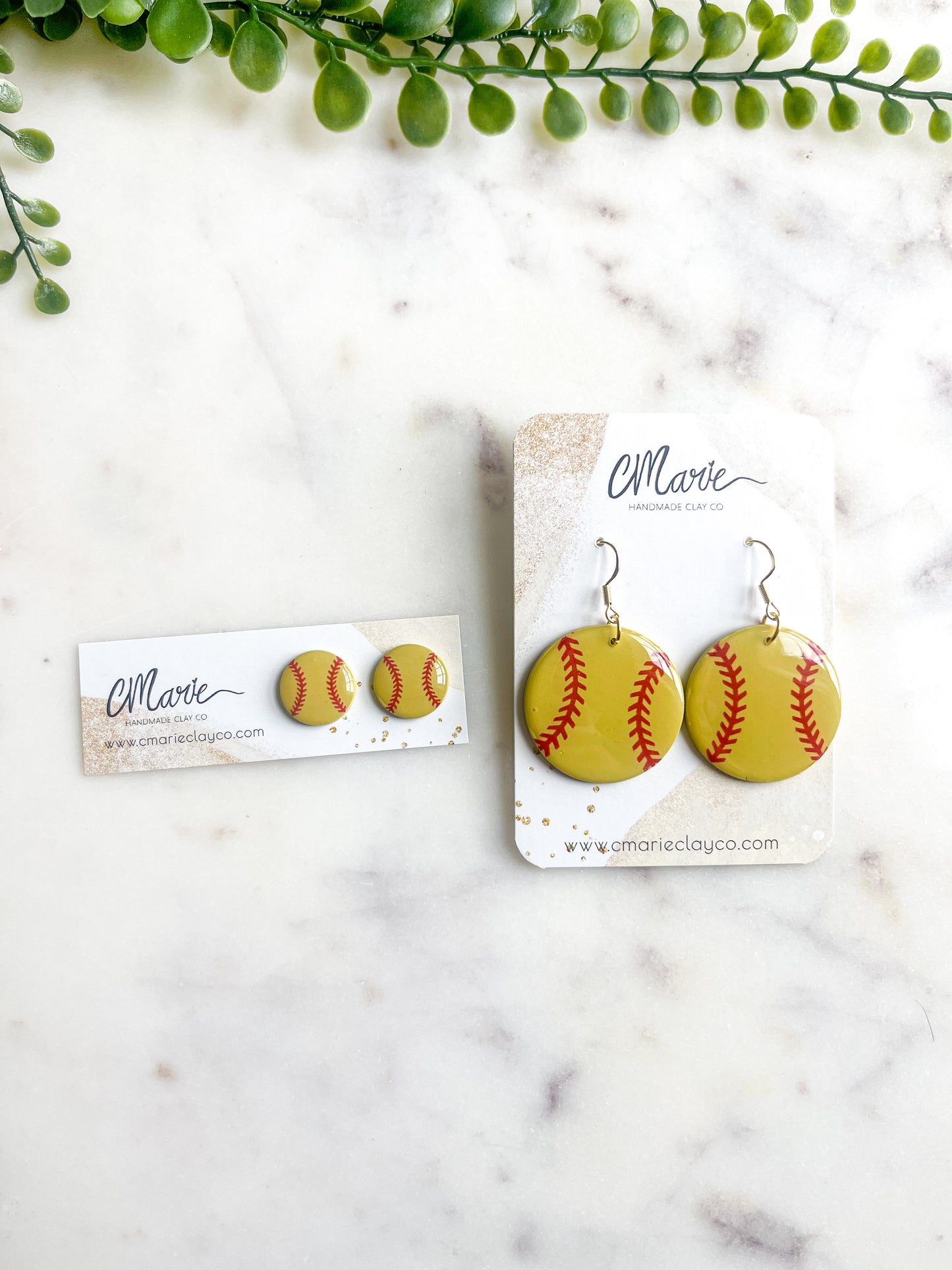 Softball Earrings