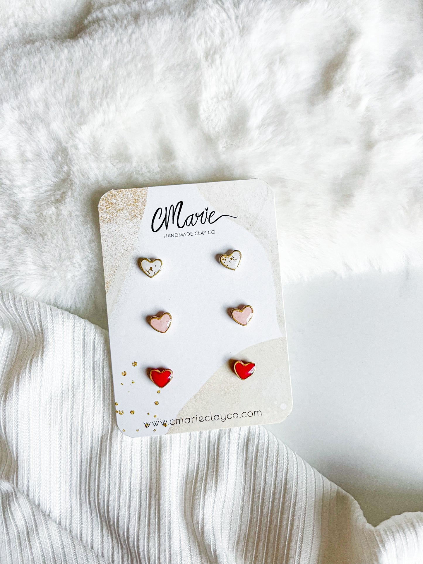 Micro Heart Earring Studs