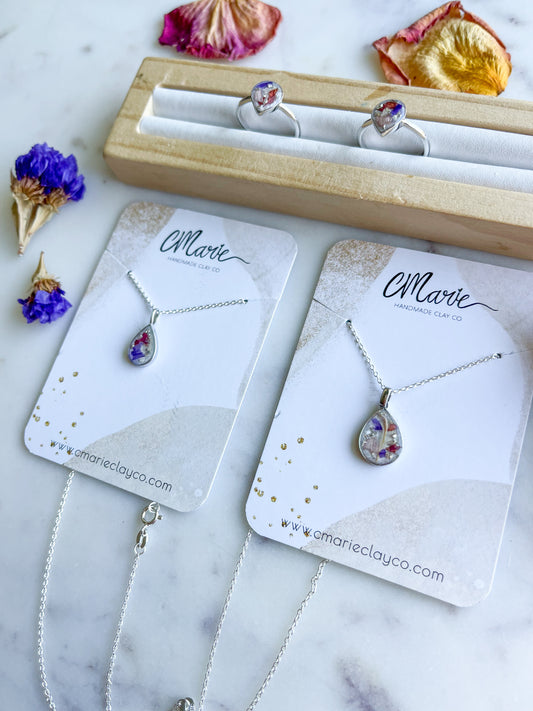 925 Sterling Tear Drop Necklace Pendant